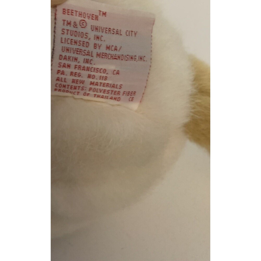 Dakin Beethoven's 2nd Missy St. Bernard Plush Pink Bow Collar 12" Vintage - Picture 14 of 14